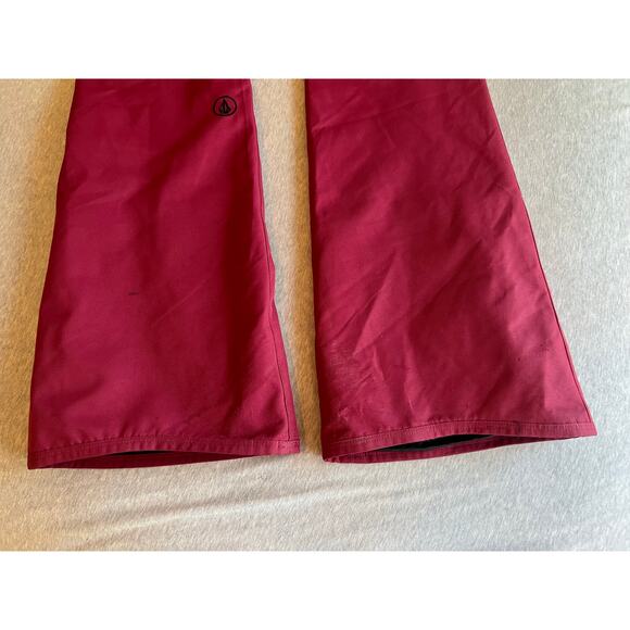 Volcom women’s ski snowboard pants Xs maroon bootcut stretch snow winter - Picture 6 of 9